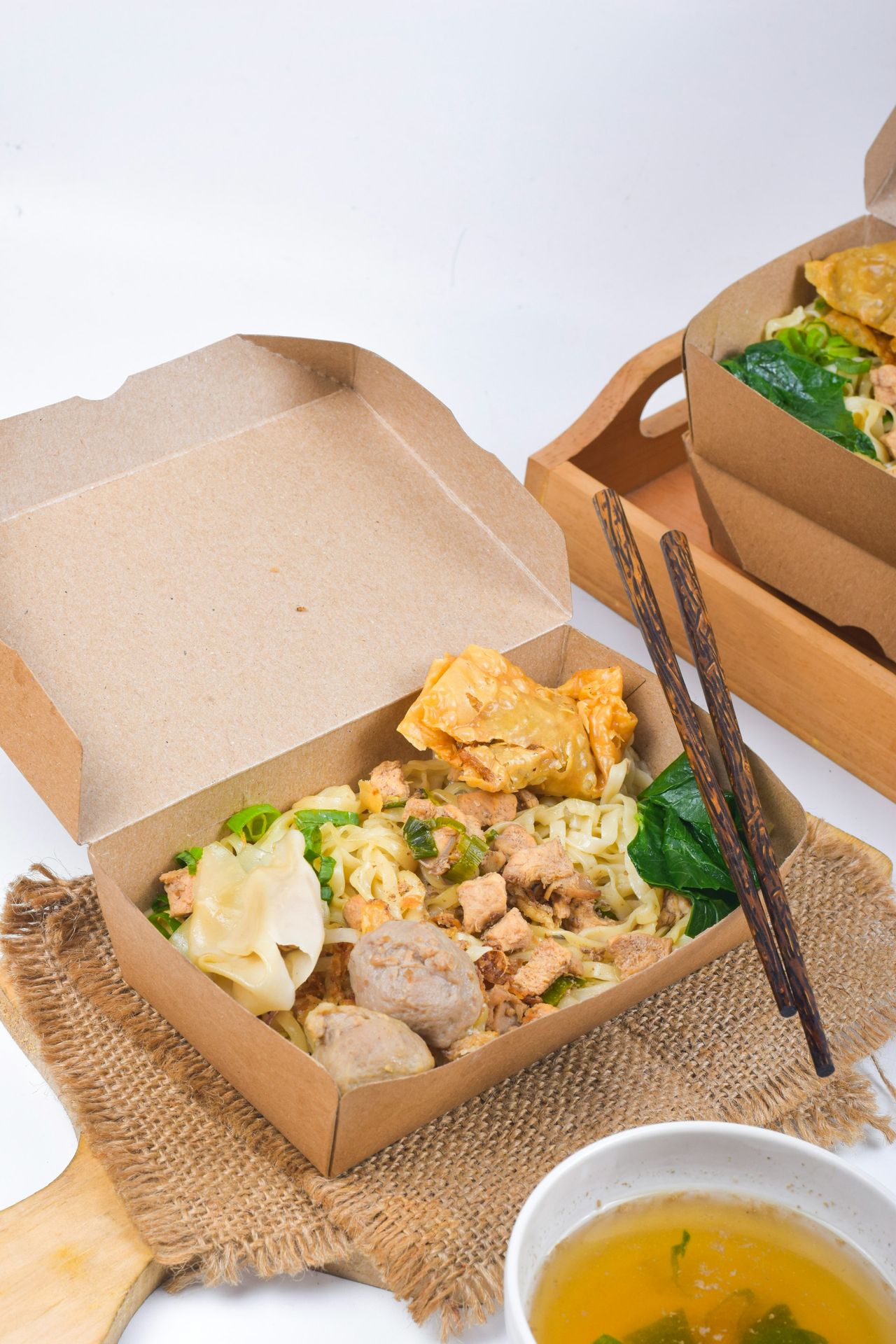 a basket of food